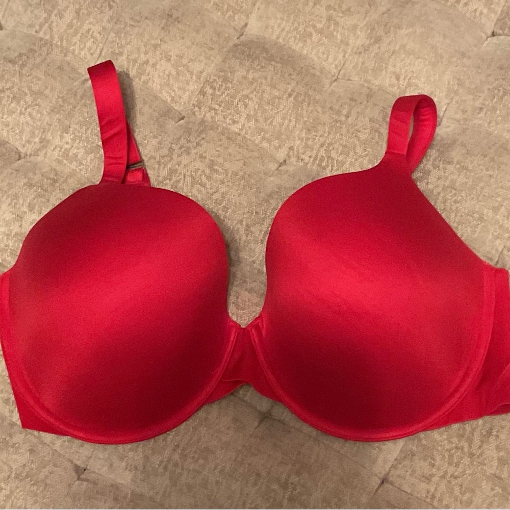 SPANX Red Full Coverage Bra with Underwire Support
